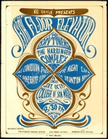 Rare 1966 13th Floor Elevators San Mateo Handbill