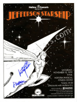 Band-Signed 1979 Jefferson Starship Poster