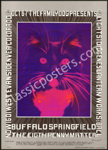 Scarce FD-D5 Buffalo Springfield Poster