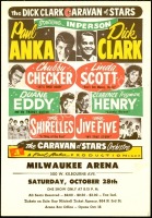 1961 Caravan of Stars Handbill