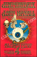 Rare Original BG-105 Jimi Hendrix Poster