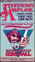 Signed AOR 4.195 Jefferson Airplane Handbill