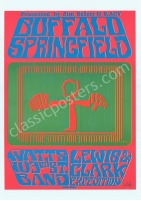 Signed AOR 3.39 Buffalo Springfield Santa Barabara Poster