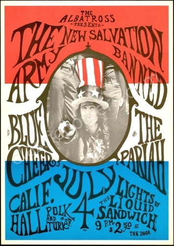 Patriotic California Hall Poster