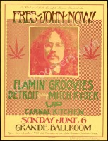 Signed Free John Sinclair Grande Ballroom Poster
