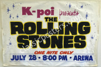 Fantastic 1966 Rolling Stones Hawaii Banner