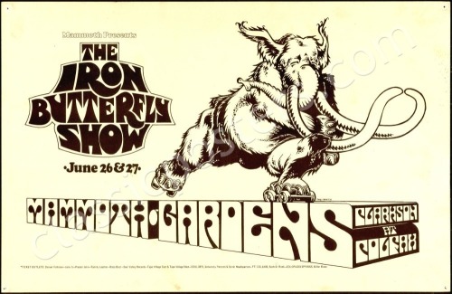 1970 Iron Butterfly Denver Poster
