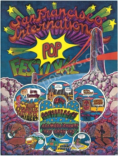 Beautiful San Francisco International Pop Festival Poster