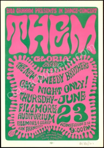 Refined Signed Original BG-12 Van Morrison Poster