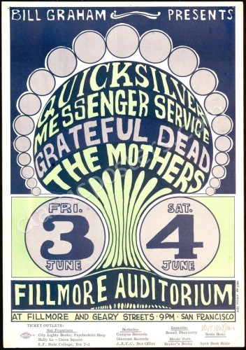 Signed Original BG-9 Grateful Dead Poster
