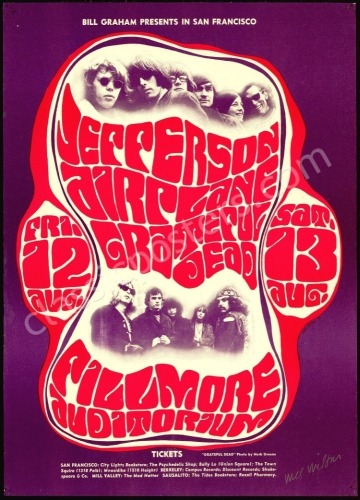 Popular Signed Original BG-23 Grateful Dead Poster