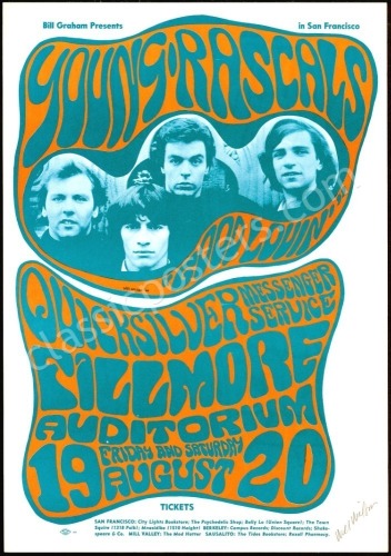 Original Signed BG-24 The Young Rascals Poster