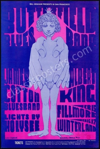 Original Signed BG-107 Paul Butterfield Poster