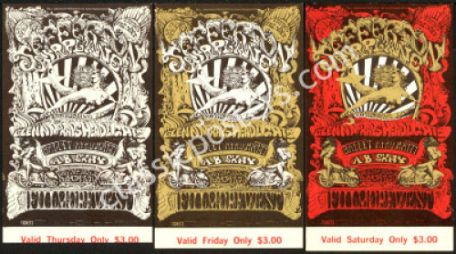 BG142 Jefferson Airplane Ticket Set