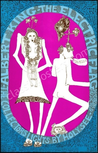 Two Original Mari Tepper Posters for The Fillmore