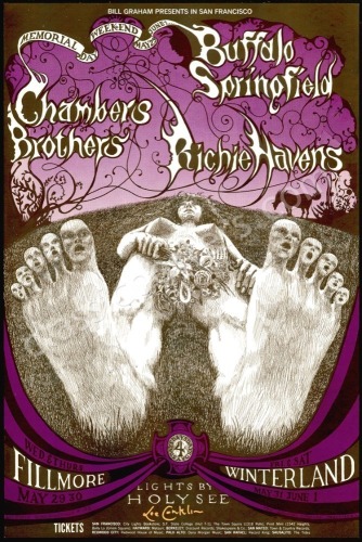 Signed BG-122 The Chambers Brothers Poster