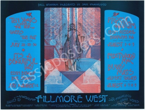 Awesome Signed BG-245 Bill Graham Poster
