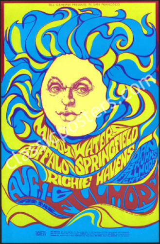 Gorgeous BG-76 Buffalo Springfield Poster