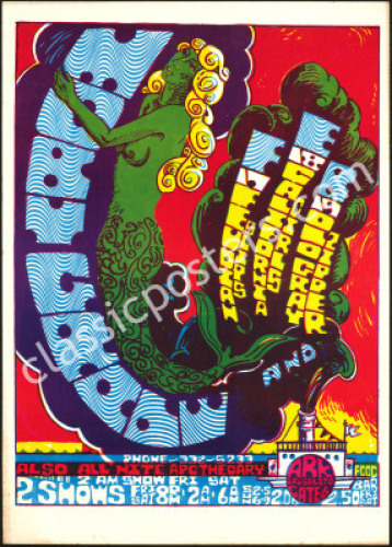 Moby Grape Poster from The Ark in Sausalito