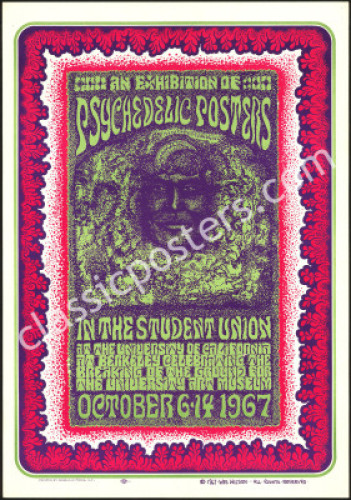 Cool 1967 Wes Wilson Poster Exposition Poster