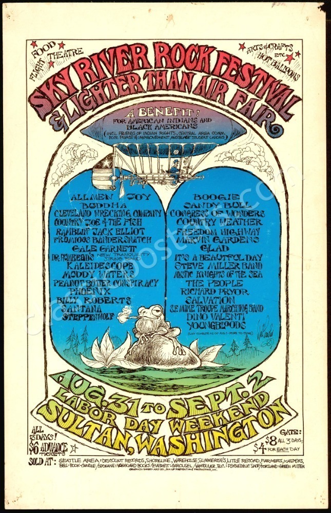 Ultra-Rare Sky River Rock Festival Poster