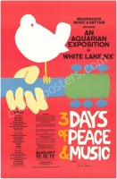 Gorgeous Signed Large AOR 3.2 Woodstock Poster