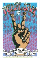Amazing Extensively Doodled 1996 Emek Pearl Jam Poster