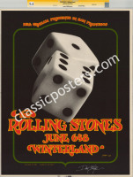 Rare Signed Original Uncut BG-289 Rolling Stones Poster