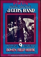 Signed AOR 4.184 J. Geils Band Poster