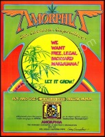 Very Nice Signed Amorphia Poster