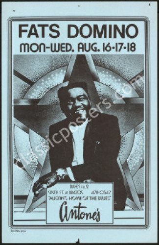 Cool Fats Domino Antones Poster