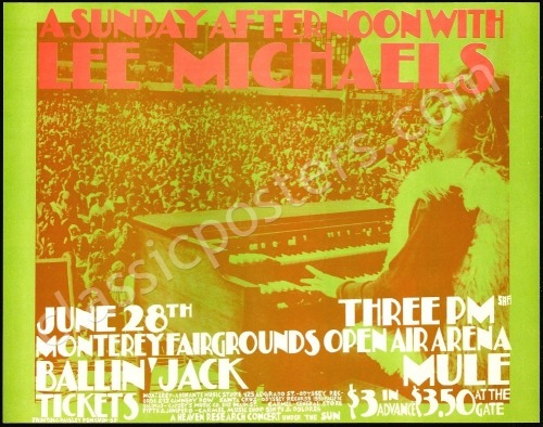 Lee Michaels Monterey Poster