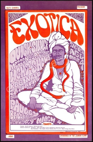 Scarce 1967 Pauley Ballroom Poster