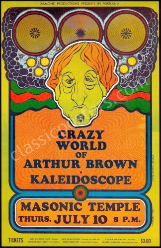 Crazy World of Arthur Brown Portland Poster