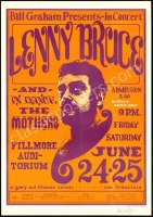 Signed Original BG-13 Lenny Bruce Poster