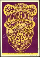 Wonderful Signed Original BG-16 The Mindbenders Poster
