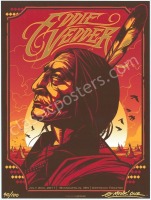 Signed 2011 Eddie Vedder Poster