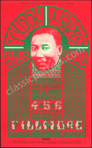 Cool Original BG-35 Muddy Waters Poster