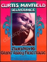 Beautiful Signed Curtis Mayfield Poster