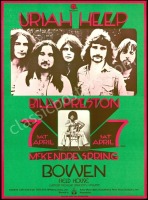 Signed Uriah Heep Bowen Field House Poster
