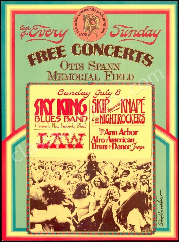Signed Free Concerts Poster