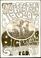 Rare Signed Original FD-1 Jefferson Airplane Poster