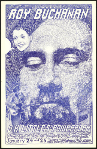 Cool Roy Buchanan Armadillo Poster