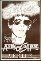 Very Scarce Lou Reed Austin Opry House Poster