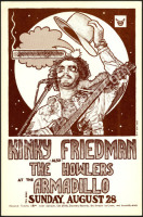 Scarce Kinky Friedman Armadillo Poster
