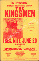 Rare Signed 1967 Kingsmen Poster