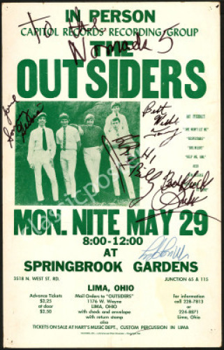 Band-Signed 1967 Outsiders Poster