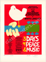 Signed Reprint AOR 3.1 Woodstock Poster