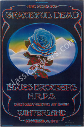 Original AOR 4.38 Blue Rose Poster