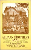 Signed 1971 The Allman Brothers Winterland Poster